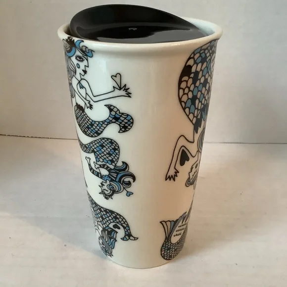 Starbucks 2015 Las Vegas Siren Mermaid Ceramic Mug Travel Tumbler 12 oz. - Picture 5 of 10